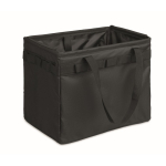 Organisateur en RPET pliable multifonction avec poignées et poches couleur noir troisième vue