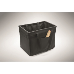 Organisateur en RPET pliable multifonction avec poignées et poches couleur noir cinquième vue photographique