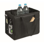 Organisateur en RPET pliable multifonction avec poignées et poches couleur noir