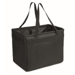 Organisateur en RPET pliable multifonction avec poignées et poches couleur noir