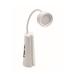Lampe de bureau et lampe torche 2 en 1, réglable sur 3 modes couleur blanc vue avec zone d'impression