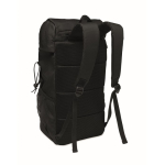 Sac à dos de sport en RPET 600D avec détails réfléchissants 15 L couleur noir deuxième vue