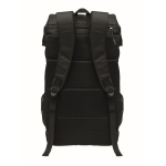 Sac à dos de sport en RPET 600D avec détails réfléchissants 15 L couleur noir quatrième vue