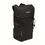 Sac à dos de sport en RPET 600D avec détails réfléchissants 15 L couleur noir vue principale