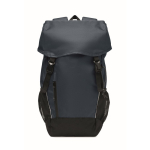 Sac à dos de sport en RPET 600D avec détails réfléchissants 15 L couleur bleu troisième vue
