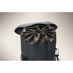 Sac à dos de sport en RPET 600D avec détails réfléchissants 15 L couleur bleu cinquième vue photographique
