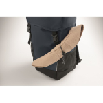 Sac à dos de sport en RPET 600D avec détails réfléchissants 15 L couleur bleu vue photographique