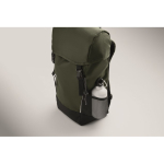 Sac à dos de sport en RPET 600D avec détails réfléchissants 15 L couleur vert foncé sixième vue photographique