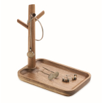 Plateau en bois d’acacia pour les petits objets du quotidien couleur bois troisième vue