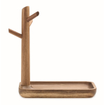 Plateau en bois d’acacia pour les petits objets du quotidien couleur bois quatrième vue