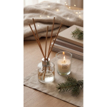 Set parfum vanille avec diffuseur de parfum et bougie en cire végétale couleur transparent deuxième vue d'ambiance 2