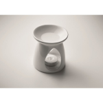 Set diffuseur d'arômes en céramique avec bougie et huile de vanille couleur blanc cinquième vue photographique