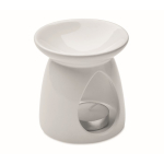 Set diffuseur d'arômes en céramique avec bougie et huile de vanille couleur blanc