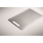 Petite planche à découper en inox pour un usage professionnel couleur argenté quatrième vue photographique