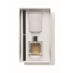 Coffret aromatique avec diffuseur de parfum et bougie en cire végétale couleur blanc deuxième vue