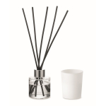 Coffret aromatique avec diffuseur de parfum et bougie en cire végétale couleur blanc sixième vue