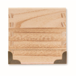Caisse en bois renforcée avec poignée en corde pour bouteille de vin couleur bois dixième vue