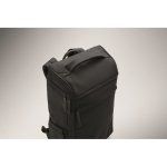 Sac à dos pour ordinateur en PU, doublure en RPET et compartiment 15'' couleur noir troisième vue photographique