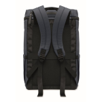 Sac à dos pour ordinateur en PU, doublure en RPET et compartiment 15'' couleur bleu marine