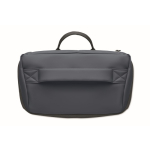 Sac à dos pour ordinateur en PU, doublure en RPET et compartiment 15'' couleur bleu marine