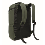Sac à dos pour ordinateur en PU, doublure en RPET et compartiment 15'' couleur vert foncé deuxième vue