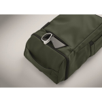 Sac à dos pour ordinateur en PU, doublure en RPET et compartiment 15'' couleur vert foncé vue thématique photographique