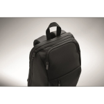 Sac à dos urbain en RPET avec compartiment rembourré pour PC 15'' couleur noir cinquième vue photographique