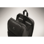 Sac à dos urbain en RPET avec compartiment rembourré pour PC 15'' couleur noir vue principale