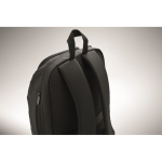 Sac à dos urbain en RPET avec compartiment rembourré pour PC 15'' couleur noir septième vue photographique