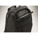 Sac à dos urbain en RPET avec compartiment rembourré pour PC 15'' couleur noir vue photographique