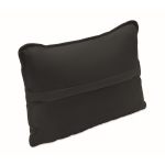 Coussin avec rembourrage en fibre de soie pour une assise confortable couleur noir deuxième vue