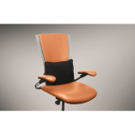 Coussin avec rembourrage en fibre de soie pour une assise confortable couleur noir troisième vue photographique