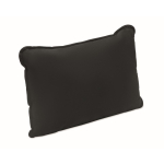 Coussin avec rembourrage en fibre de soie pour une assise confortable couleur noir huitième vue