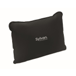 Coussin avec rembourrage en fibre de soie pour une assise confortable couleur noir vue principale