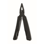 Outil multifonction pliant en aluminium et inox 13 en 1 avec étui couleur noir deuxième vue