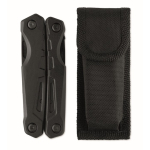 Outil multifonction pliant en aluminium et inox 13 en 1 avec étui couleur noir huitième vue