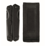 Outil multifonction pliant en aluminium et inox 13 en 1 avec étui couleur noir neuvième vue