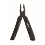 Outil multifonction pliant en aluminium et inox 13 en 1 avec étui couleur noir vue principale