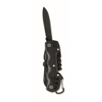 Couteau multifonction 13-en-1 en aluminium et inox avec étui couleur noir deuxième vue