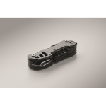 Couteau multifonction 13-en-1 en aluminium et inox avec étui couleur noir cinquième vue photographique
