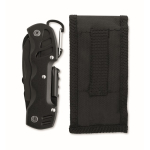 Couteau multifonction 13-en-1 en aluminium et inox avec étui couleur noir neuvième vue