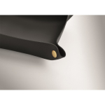 Vide-poche pliable en PU avec boutons-pression pour clés et objets couleur noir troisième vue photographique