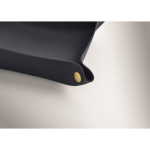 Vide-poche pliable en PU avec boutons-pression pour clés et objets couleur bleu marine troisième vue photographique