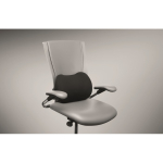 Coussin ergonomique en mousse à mémoire de forme pour soutien lombaire couleur noir deuxième vue photographique
