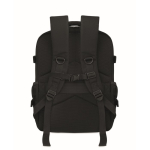 Sac à dos de voyage en polyester RPET avec compartiment pour PC 20 L couleur noir quatrième vue
