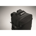 Sac à dos de voyage en polyester RPET avec compartiment pour PC 20 L couleur noir cinquième vue photographique