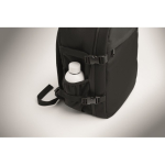 Sac à dos de voyage en polyester RPET avec compartiment pour PC 20 L couleur noir vue thématique photographique