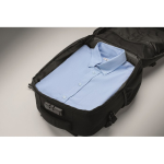 Sac à dos de voyage en polyester RPET avec compartiment pour PC 20 L couleur noir vue photographique