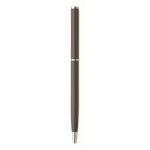 Stylo en aluminium recyclé avec clip chromé et encre bleue couleur titan cinquième vue