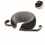 Coussin cervical de massage rechargeable en mousse à mémoire de forme couleur noir deuxième vue